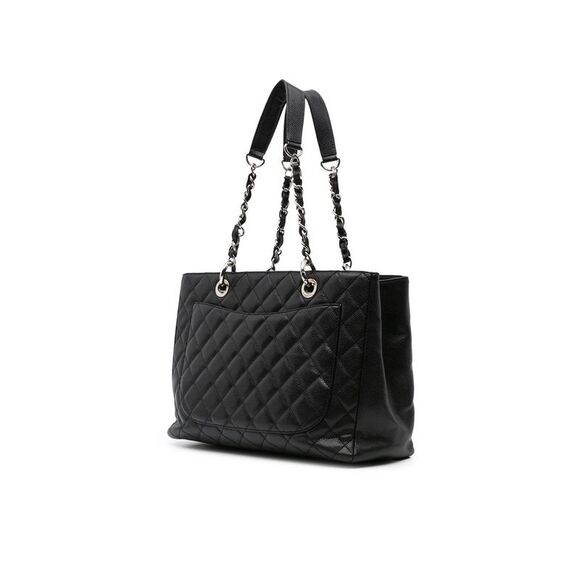 Pre Loved Chanel Quilted Tote Bag Women Black - Picture 2 of 8
